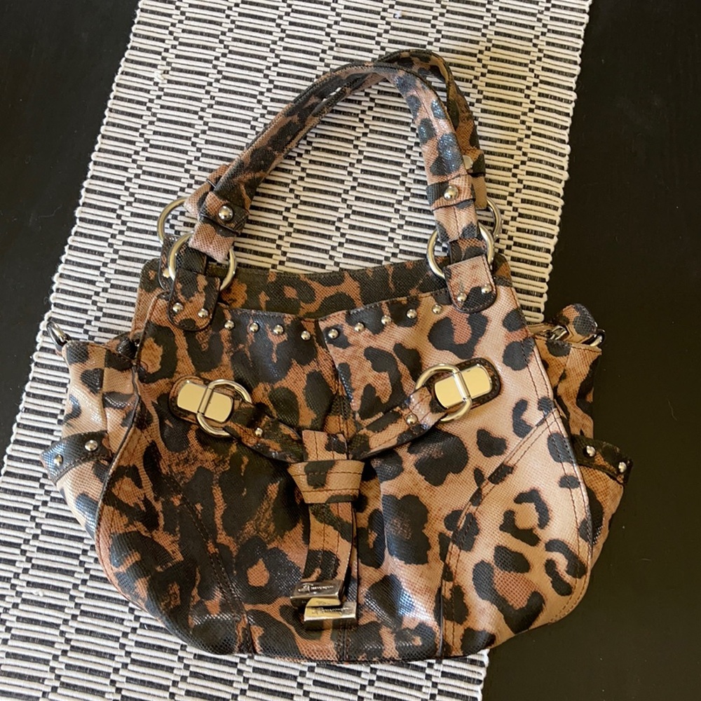 B Makowsky Cheetah Print Handbag